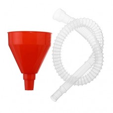 CoCocina Motorcycle Funnel w/Soft Pipe Pour Fuel Oil Petrol Vehicle Car Van Red Plastic - B07CZY22CJ